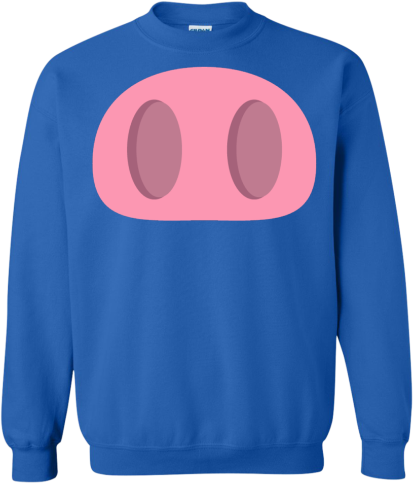Pig Nose Emoji Sweatshirt - T-shirt (960x960), Png Download