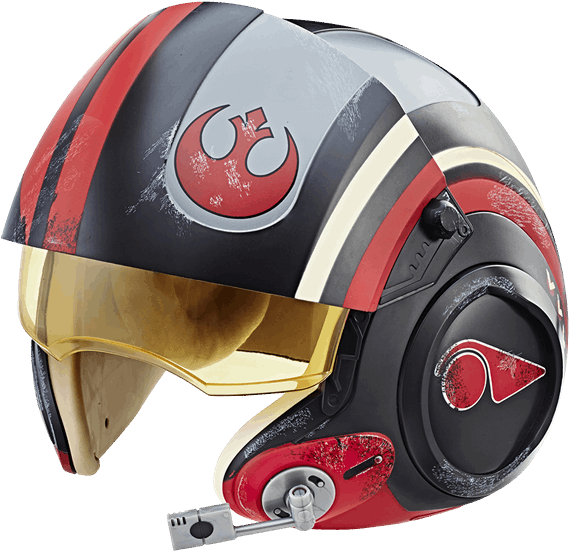 Poe Dameron Electronic X-wing Helmet Replica - Poe Dameron Black Series Helmet (600x600), Png Download