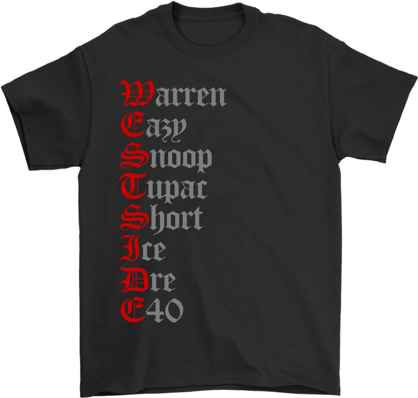 West Side Rap Tupac Snoop Dogg Eazy E - Taylor Swift Reputation Stadium Tour Shirt (1024x1024), Png Download
