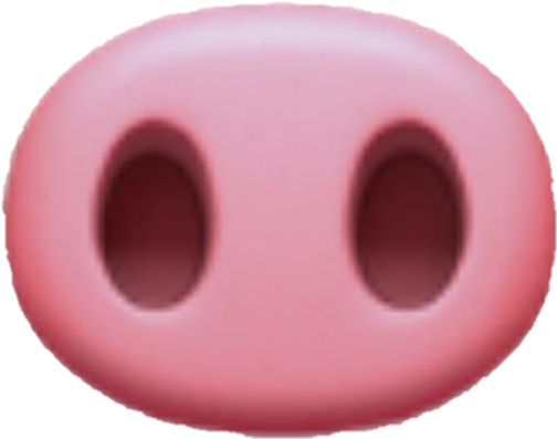 Emoji Pignose Nose Pigsnout Snout - Nose (720x706), Png Download