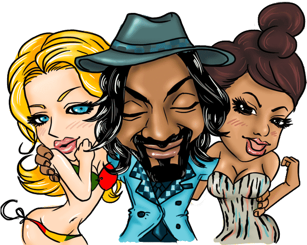 Snoop Dog Status - Line (600x493), Png Download