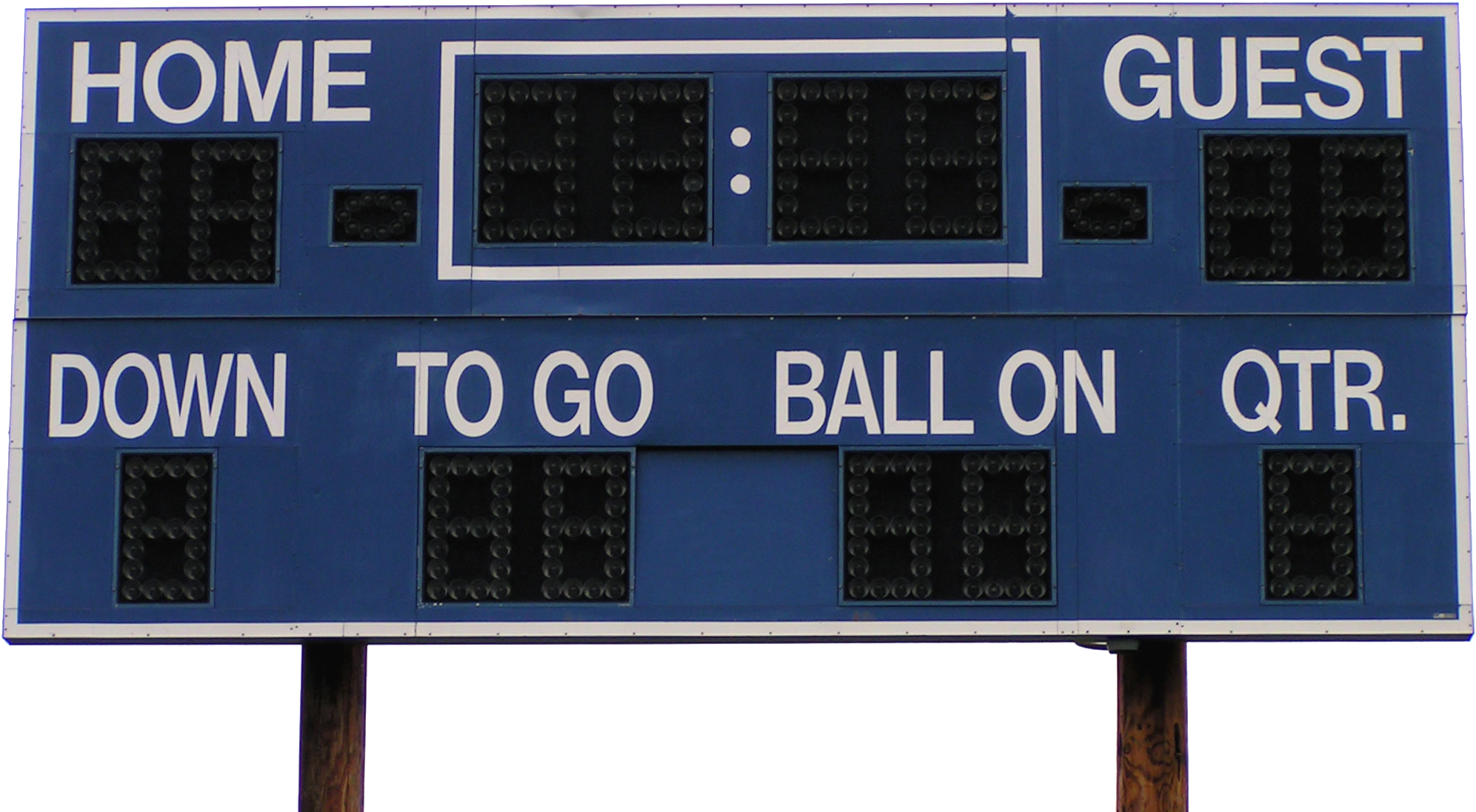 Ncaa Football - Football Scoreboard Clipart (2046x1208), Png Download