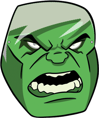 Face Mask Incredible Hulk Clipart Panda Free Clipart - Hulk Mask Print (400x400), Png Download