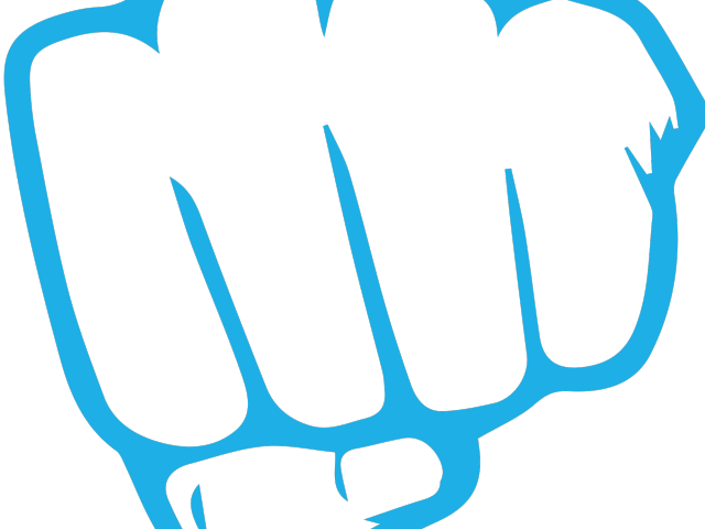 Punch Clipart Hulk Fist - Punching Hand Cartoon Gif (640x480), Png Download