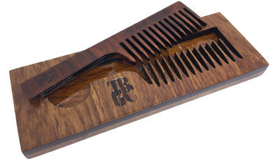 Custom Designed Bamboo Wooden Beard Combs Wholesale - Comb (413x413), Png Download