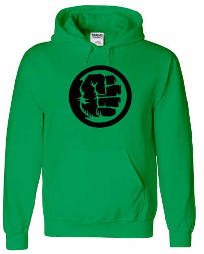 Hulk Retro Fist Icon Wristlet, Pale Blue (500x500), Png Download