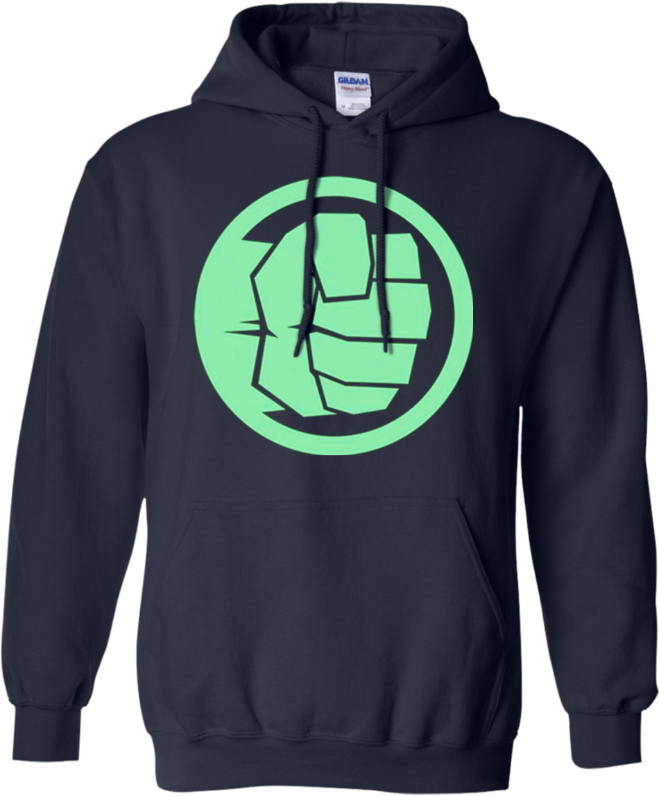 Hulk Fist - Incredible Hulk Logo Accessory Bag, Dark Slate Gray/olive (1155x1155), Png Download