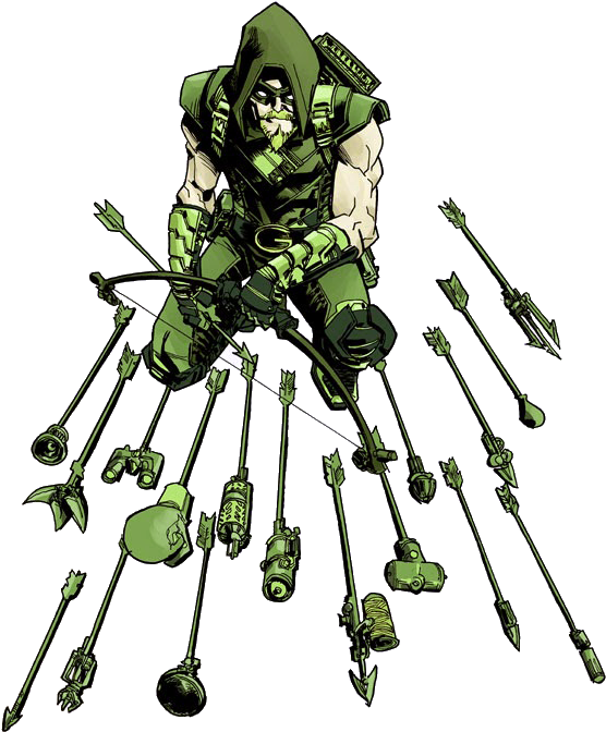 Dc Green Arrow Arrows (565x681), Png Download