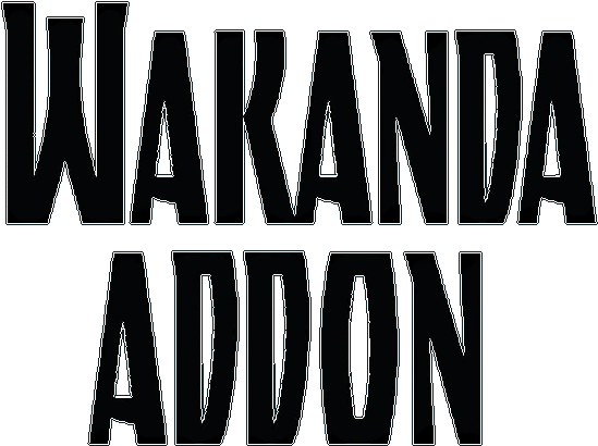 Wakanda Addon Logo - Logo (1878x415), Png Download