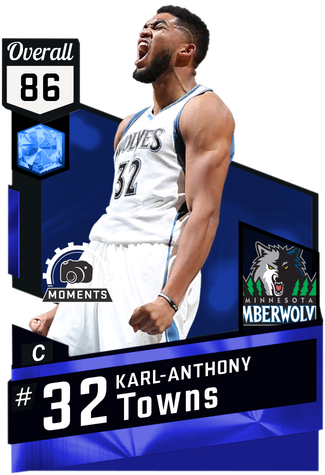 Karl-anthony Towns Sapphire Card - Lebron James Lakers Card (325x475), Png Download