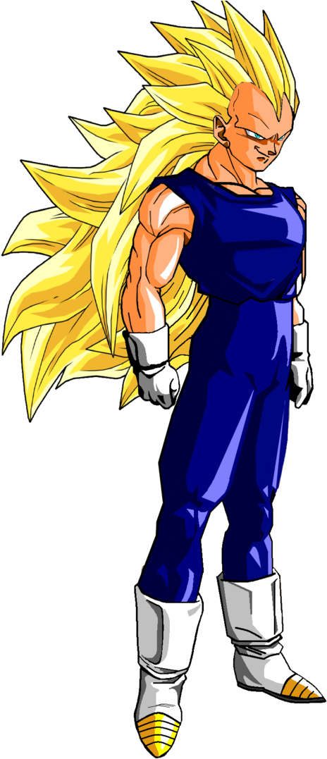 Image - Vegeta Super Saiyan 3 (730x1095), Png Download