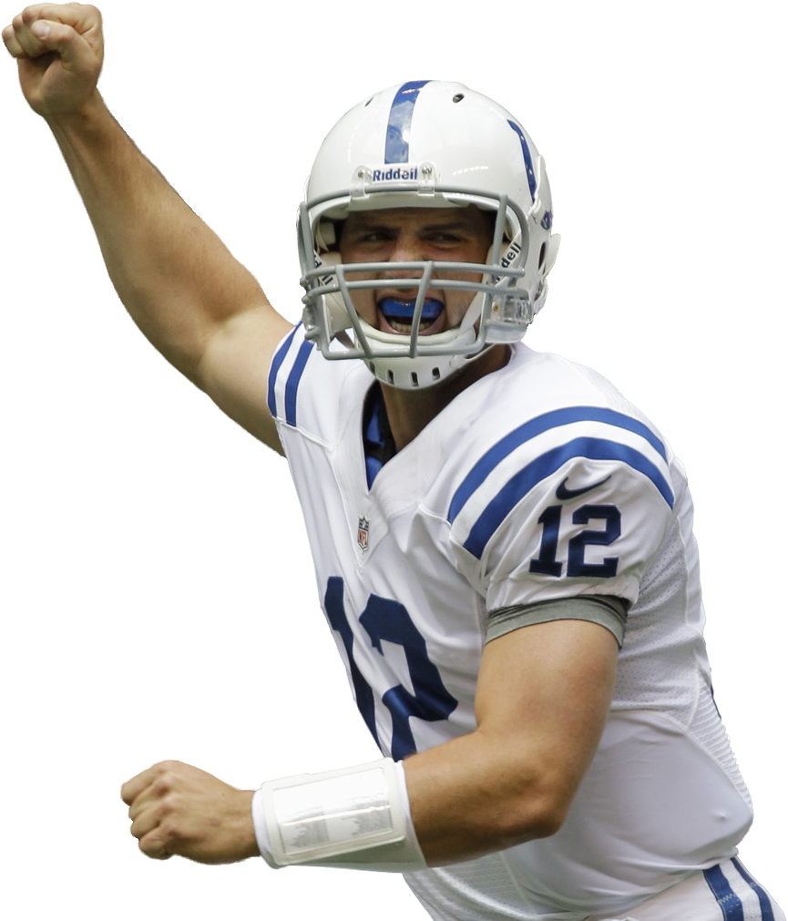 Posted Image - Print: Andrew Luck 2012 Action, 8x10in. (942x1060), Png Download