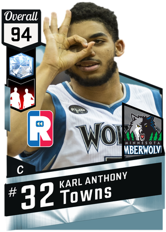 Karl Anthony Towns Fauugdw - Nba 2k18 Stephen Curry Rating (325x475), Png Download