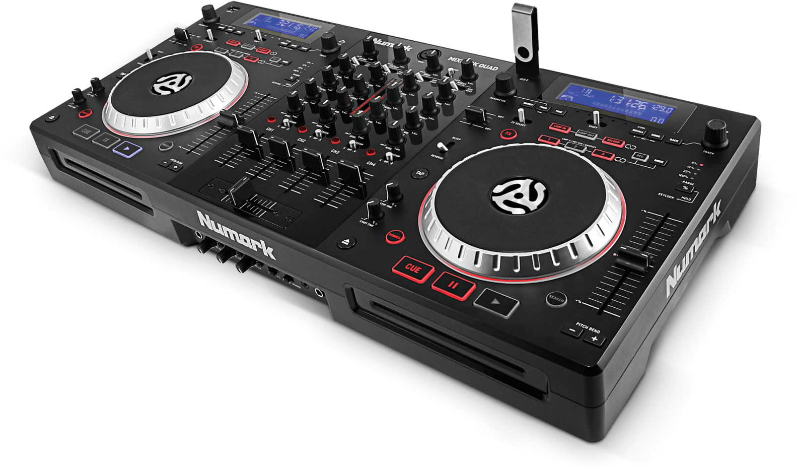 Download Numark Mixdeck Quad Numark Quad 4 Channel PNG Image with No Background