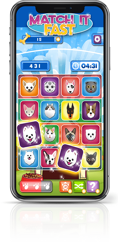 The Puppies Are Ready To Play Are You - Match It Fast (396x814), Png Download