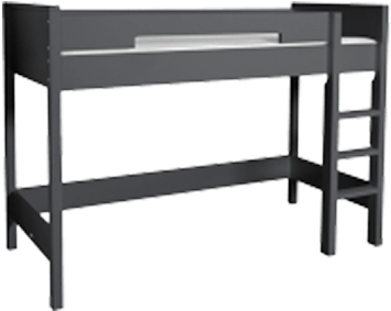 Mix And Match Loft Bed - Bopita - Hoogslaper 90x200 - Mix & Match - Antra (600x600), Png Download