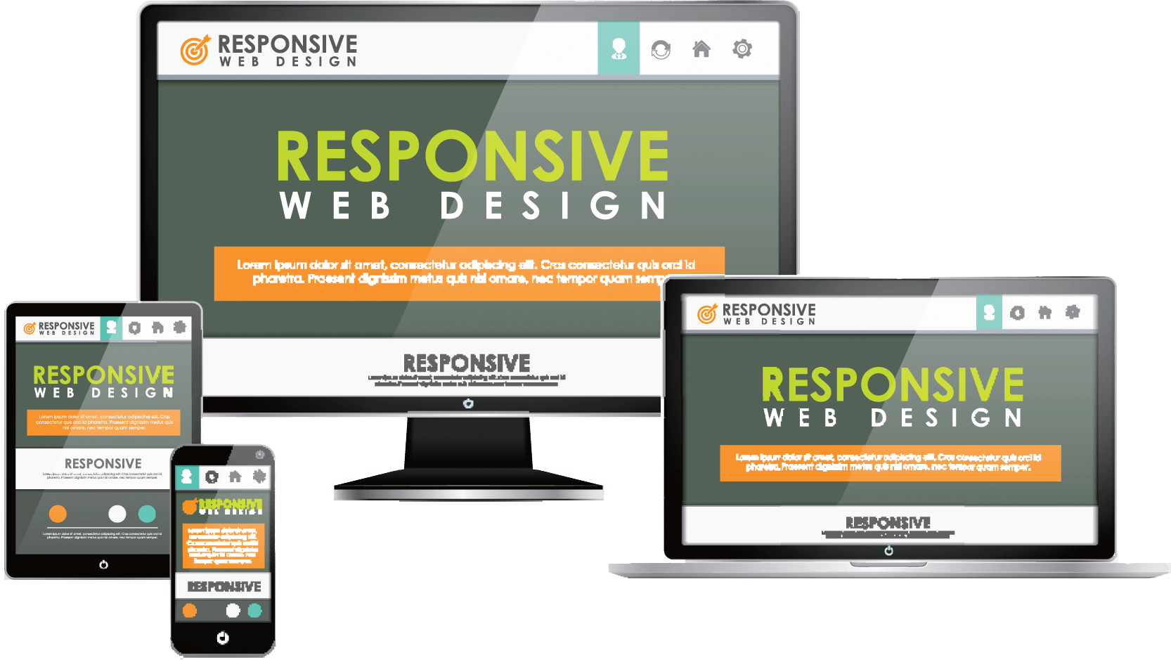Responsive Web Site Hd (1666x939), Png Download