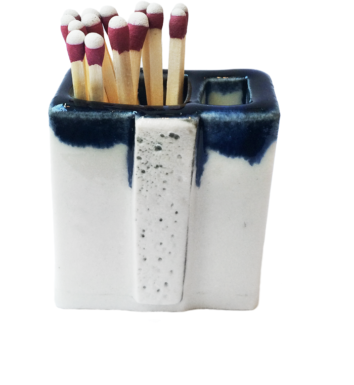 This Handmade Ceramic Match Striker Features A Section - Match (1000x1000), Png Download