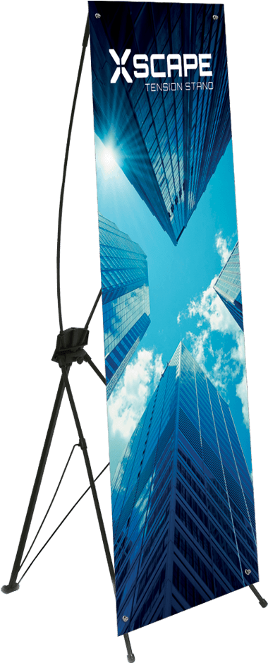 Vertical Banner Display, Vertical Banner Display Suppliers - Xscape Tension Exhibition Banner Stand (1000x1000), Png Download