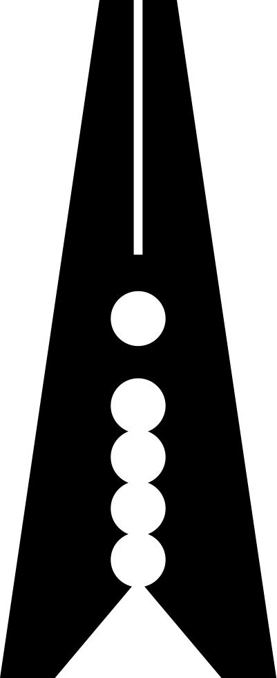 Clothes Pin - - Team (401x980), Png Download