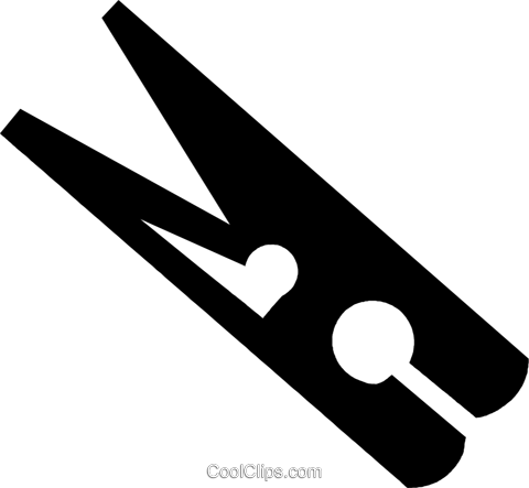 Clothes Pin Royalty Free Vector Clip Art Illustration - Sign (480x443), Png Download