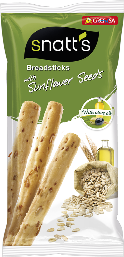 Breadsticks With Sunflower Seeds And Olive Oil - Pan De Pipas Mercadona (680x1097), Png Download