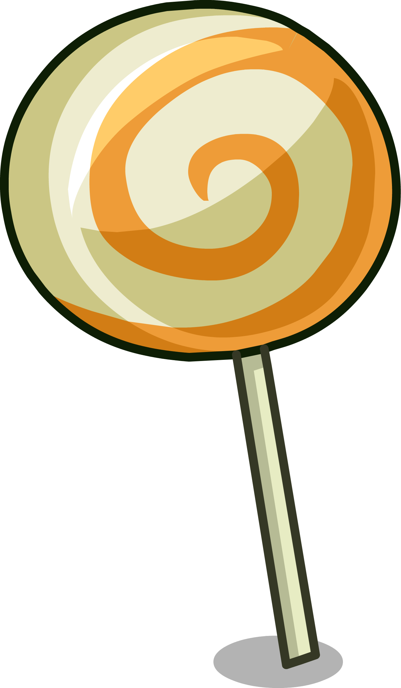 Swirly Lollipop Sprite 002 - Portable Network Graphics (1381x2365), Png Download