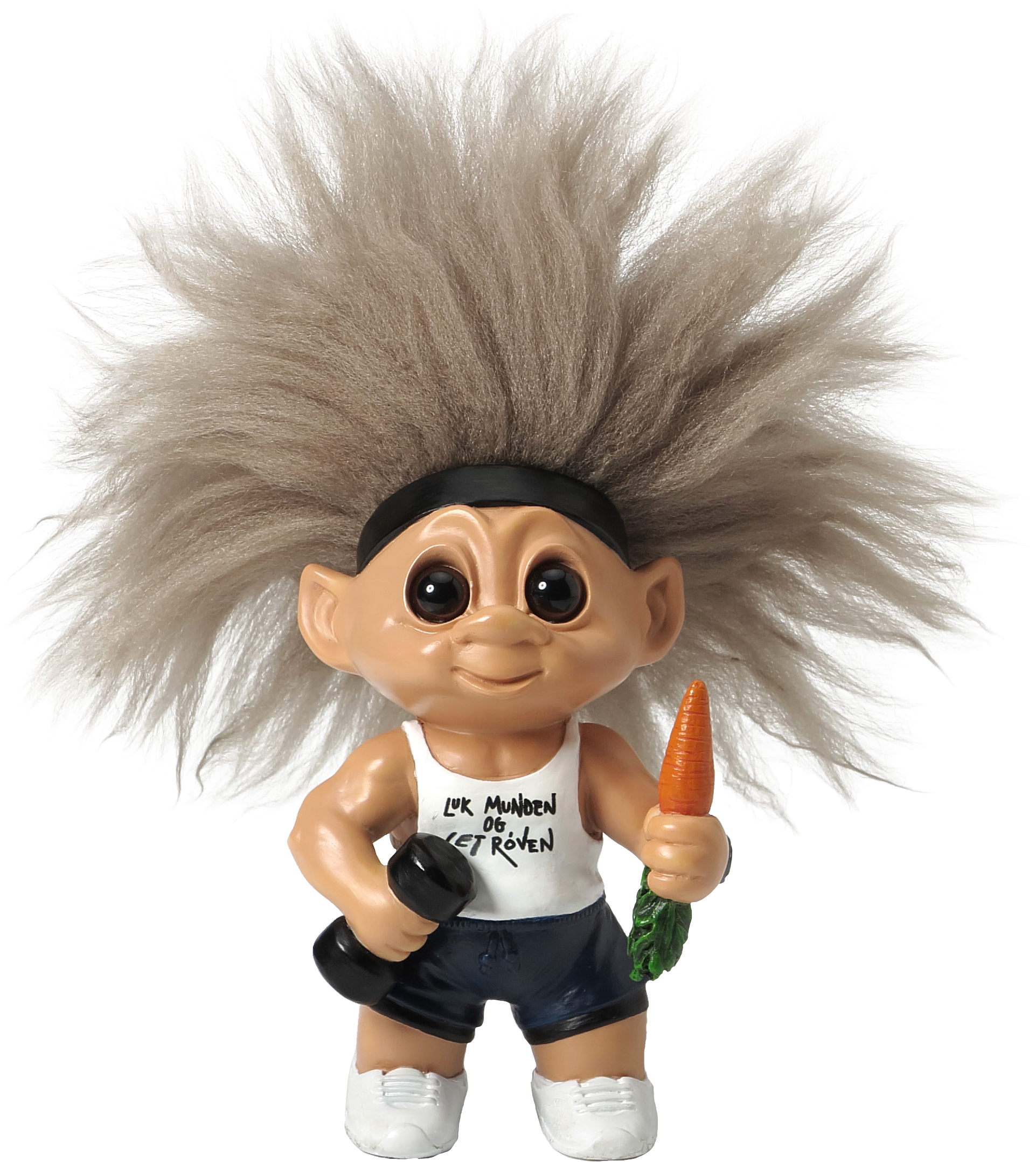 Lykketrold - Christian Bitz - Health Troll - Small - Lykketrold Figur Sundhedstrold Polyresin, Skind - Hos (2442x2525), Png Download