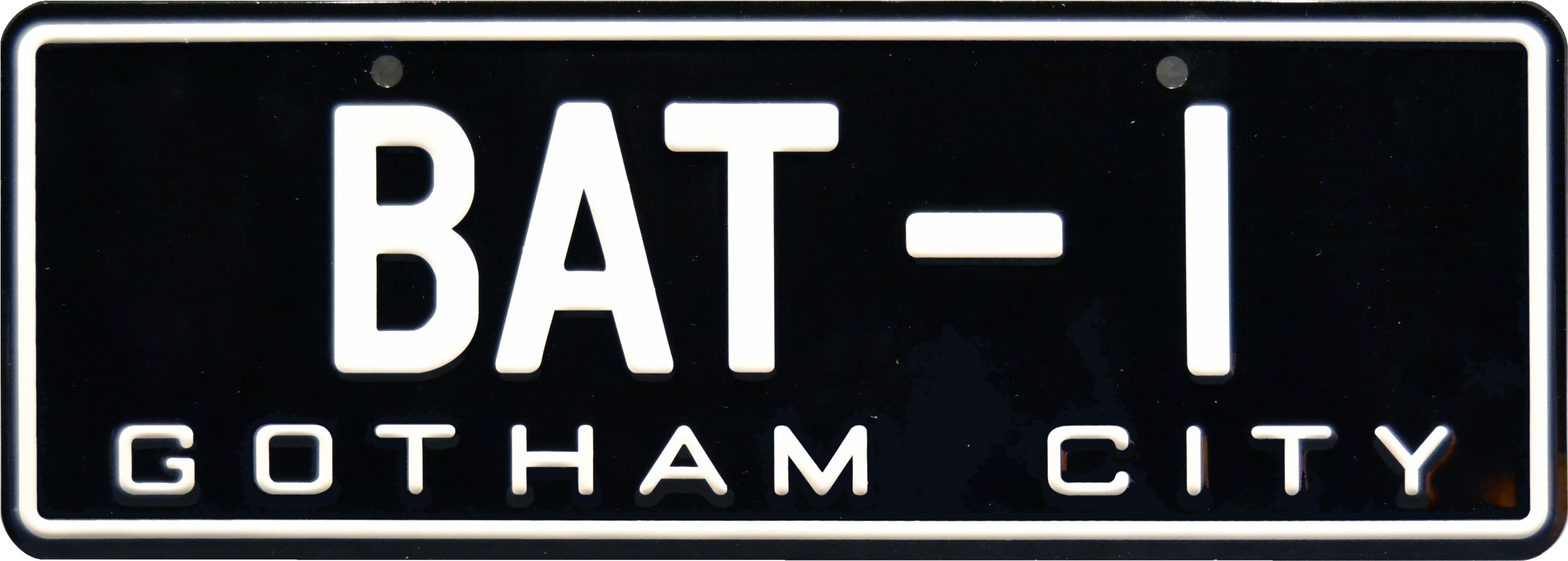 Bat-1 Screen Accurate Prop Plate Movie Memorabilia - Batman Licence Plate (4096x2341), Png Download