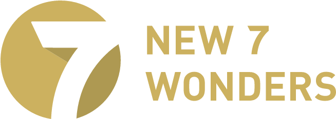 The Seven Wonders & Travel World - 7 Wonders Of The World Logo (672x239), Png Download