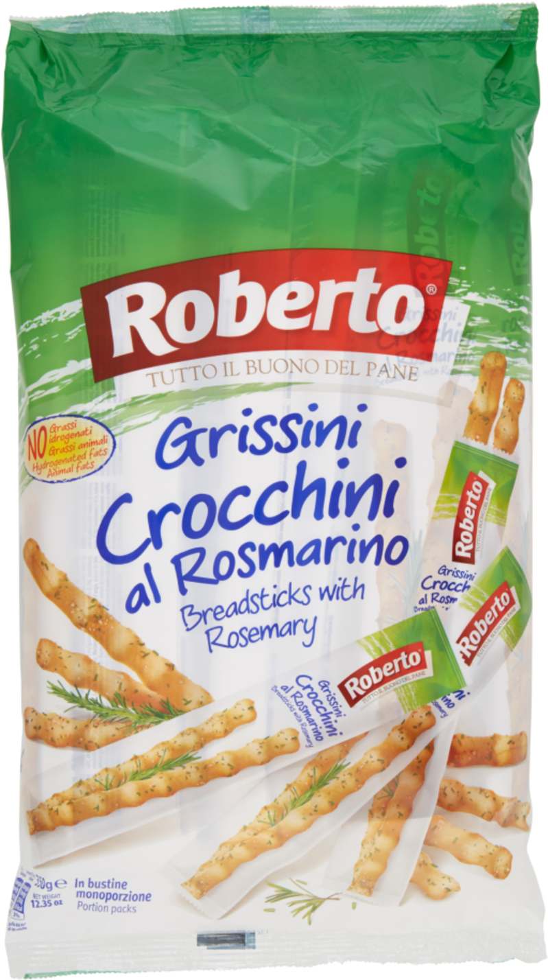 Roberto Torinesi Breadsticks 125g - 4.40 Oz Box (1500x1500), Png Download