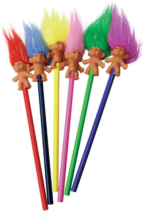 #transparent #troll Doll #pencil #tp - Troll Pencils (500x726), Png Download