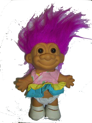 Troll Doll On Tumblr - Troll Doll (375x500), Png Download