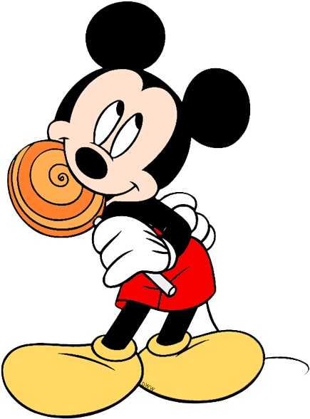 Download Clipart Royalty Free Library Alfred Philippe - Cartoon Mickey Mouse Eating (449x598), Png Download