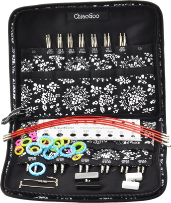 5" Twist Red Lace Interchangeable Needle Set Complete - Chiaogoo Twist Tip Interchangeable Complete Set 4 Inch (344x409), Png Download