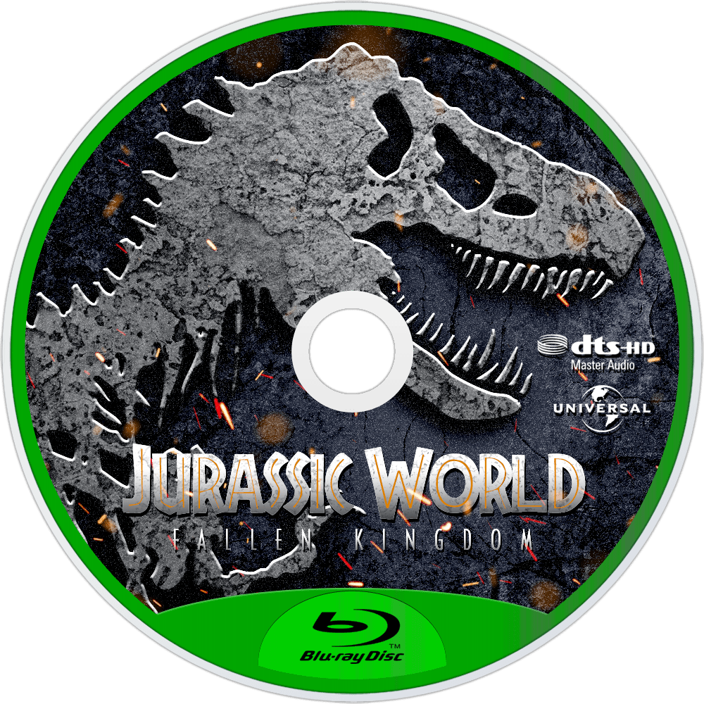 Fallen Kingdom Bluray Disc Image - Jurassic World Fallen Kingdom 2018 Blu Ray (1000x1000), Png Download