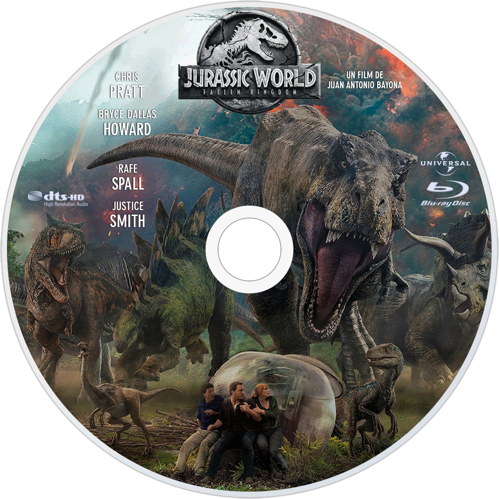 Fallen Kingdom Bluray Disc Image - Jurassic World Fallen Kingdom Blu Ray (1000x1000), Png Download