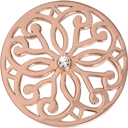 C1040rgm03 - Nikki Lissoni Baroque Fantasy Rose Gold-plated 33mm (600x600), Png Download
