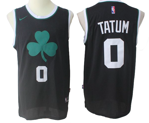 Boston Celtics Jersey - Boston Celtics Jersey - Jayson Tatum Black Jersey (597x494), Png Download