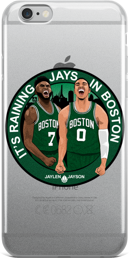 It's Raining Jays In Boston Iphone Case (all Iphones) - Iphone 7 Clear Case Ultra Thin Tpu Cover Protective (1000x1000), Png Download