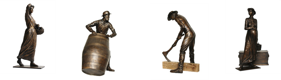 Bsastatues1 - Busselton (956x273), Png Download