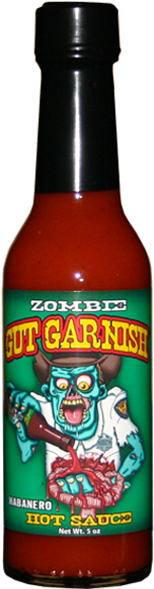 Zombie Gut Garnish Habanero Hot Sauce $6 - Zombie Gut Garnish Habanero Hot Sauce (600x600), Png Download