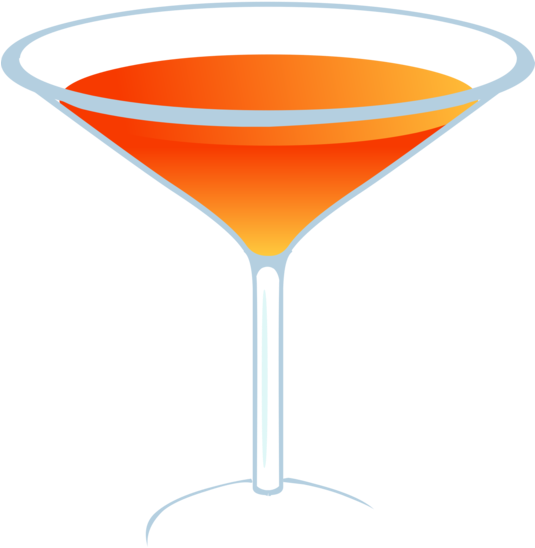 Cocktail Garnish Martini Cocktail Glass - Clip Art (534x749), Png Download