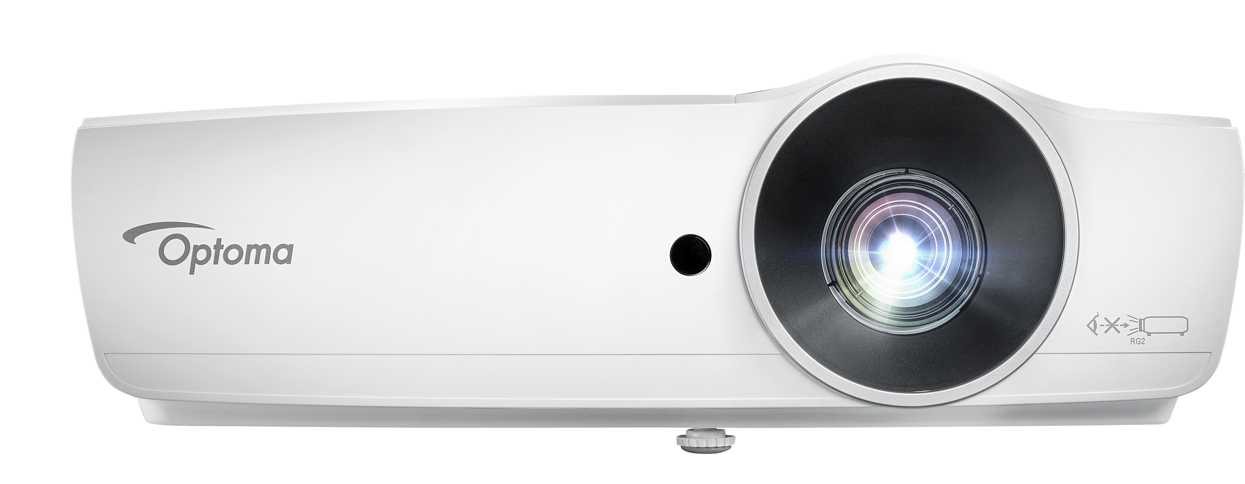 W460 Front With-flare 300dpi - Optoma (4685x1745), Png Download