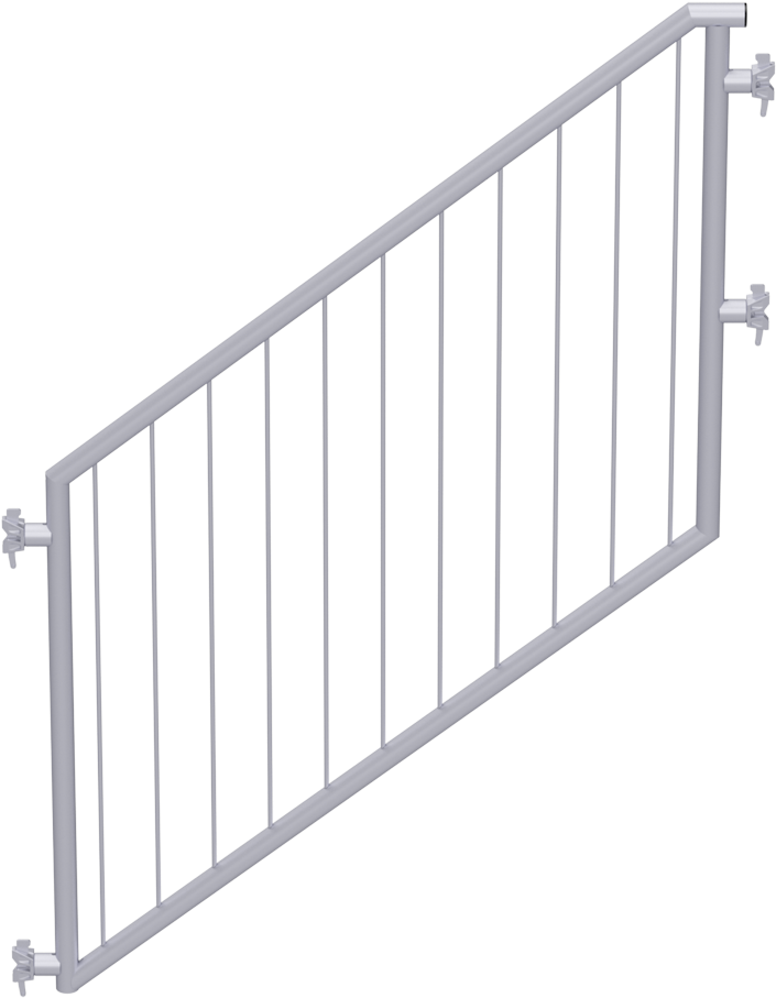 Alfix Modul Multi Stair Guardrail, Steel, Childproof - Guard Rail (1800x1400), Png Download