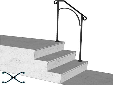 00 Out Of - 4 Step Handrail Kit (450x450), Png Download