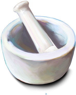 Mortar And Pestle - Mortar And Pestle Png (500x386), Png Download