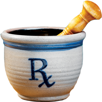 Salt Glazed Mortar And Pestle - Salt Glazed Mortar With Wood Pestle (500x500), Png Download