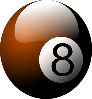 And A Set Of Flowers Made From Various Shapes Made - Billiard Ball (369x400), Png Download