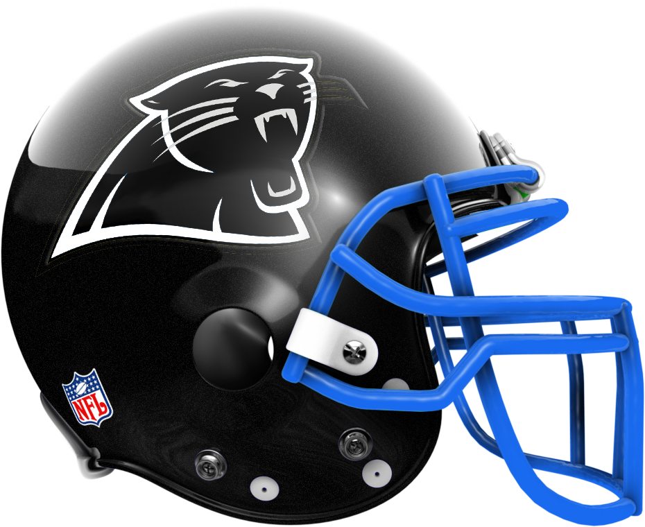Carolina Panthers Helmet - File Inc Nfl Team Logo Framed (1000x800), Png Download
